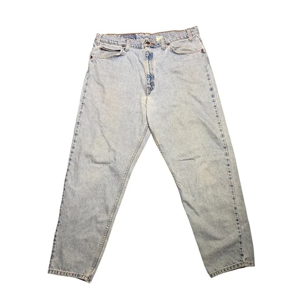 Vintage Levis 550 Relaxed Fit Jeans Mens 33 Light Wash Denim